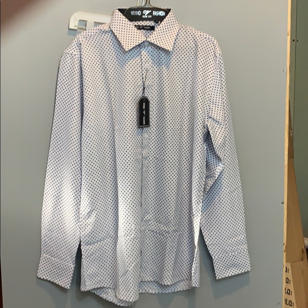 Brand new white andnavy foulard shirt